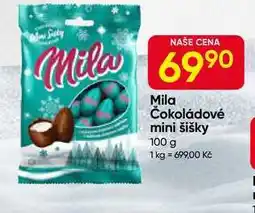 Hruška Mila Čokoládové mini šišky 100 g nabídka