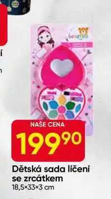 Hruška Dětská sada líčení se zrcátkem 18,5×33×3 cm nabídka