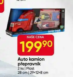 Hruška Auto kamion přepravník 2 ks, Plast 28 cm, 29x12x8 cm nabídka