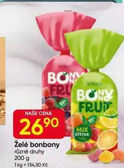 Hruška Želé bonbony různé druhy 200 g nabídka