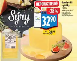 Albert Gouda 48% - plátky nabídka