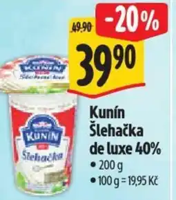 Albert Kunín Šlehačka de luxe 40% nabídka