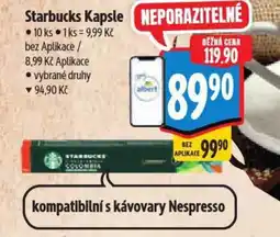 Albert Starbucks Kapsle nabídka