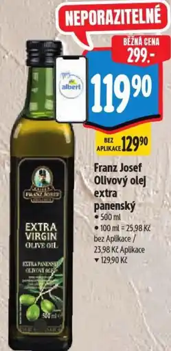Albert Franz Josef Olivový olej extra panenský nabídka