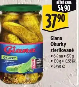 Albert Giana Okurky sterilované nabídka