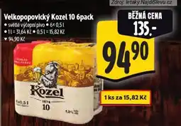 Albert Velkopopovický Kozel 10 nabídka