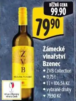Albert Zámecké vinařství Bzenec nabídka