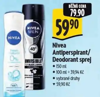 Albert Nivea Antiperspirant/ Deodorant sprej nabídka