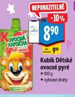 Albert Kubík Dětské ovocné pyré nabídka