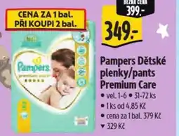 Albert Pampers Dětské plenky/pants Premium Care nabídka