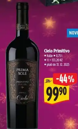 Albert Cielo Primitivo nabídka