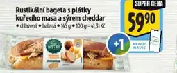 Albert Rustikální bageta s plátky kuřecího masa a sýrem cheddar nabídka