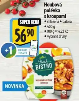 Albert Houbová polévka s kroupami nabídka