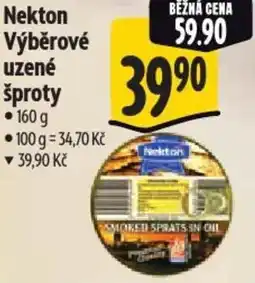 Albert Nekton Výběrové uzené šproty nabídka