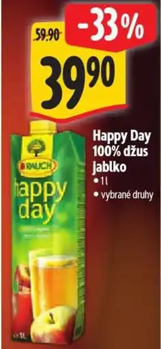Albert Happy Day 100% džus jablko nabídka