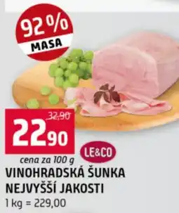 Terno Vinohradská šunka nejvyšší jakosti nabídka