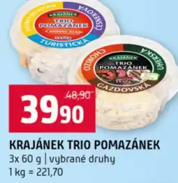 Terno Krajánek trio pomazánek nabídka