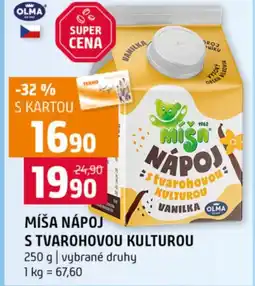 Terno Míša nápoj s tvarohovou kulturou nabídka