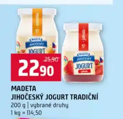 Terno Madeta jihočeský jogurt tradiční nabídka