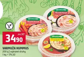 Terno Varmuža hummus nabídka