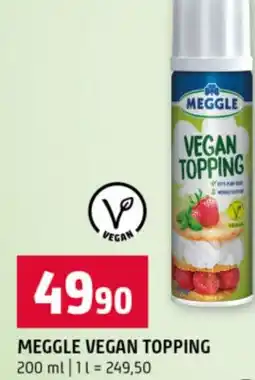 Terno Meggle vegan topping nabídka
