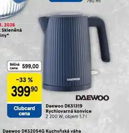 Tesco Daewoo rychlovarná konvice nabídka