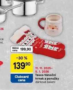 Tesco Vánoční hrnec a ponožky nabídka
