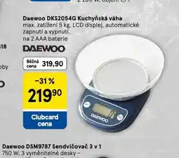 Tesco Daewoo kuchyňská váha nabídka