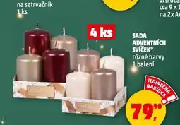 Penny Market Sada adventních svíček nabídka