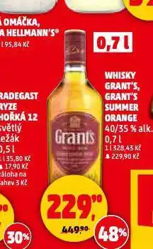 Penny Market Grant's triple wood whisky nabídka