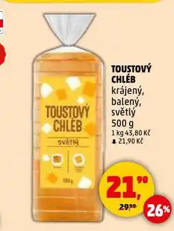Penny Market Toustový chléb nabídka