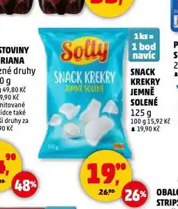 Penny Market Snack krekry jemně solené nabídka