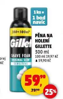 Penny Market Gillette pěna na holení nabídka