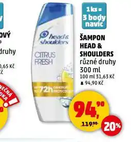 Penny Market Head & shoulders šampon na vlasy nabídka