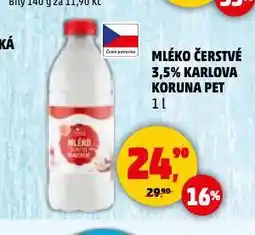 Penny Market Čerstvé mléko nabídka