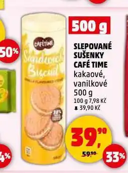 Penny Market Slepované sušenky café time nabídka