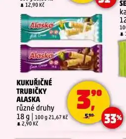 Penny Market Kukuřičné trubičky alaska nabídka