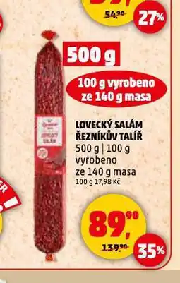 Penny Market Lovecký salám nabídka
