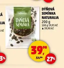 Penny Market Dýňová semínka naturalia nabídka