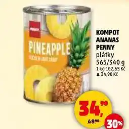 Penny Market Kompot ananas nabídka