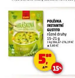 Penny Market Polévka instantní gustito nabídka