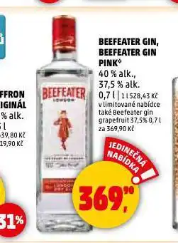 Penny Market Beefeater gin pink nabídka
