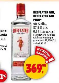 Penny Market Beefeater gin nabídka