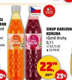 Penny Market Sirup karlova koruna nabídka