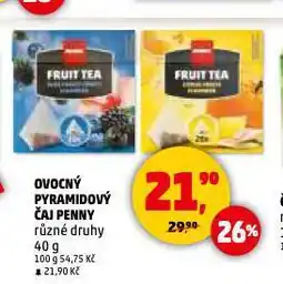 Penny Market Ovocný pyramidový čaj nabídka