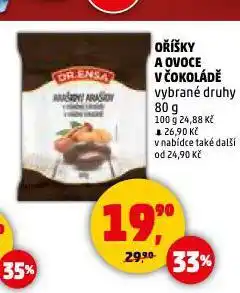Penny Market Oříšky a ovoce v čokoládě nabídka