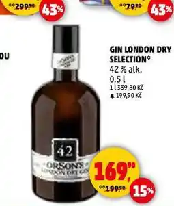 Penny Market Gin london dry selection nabídka