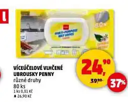 Penny Market Víceúčelové vlhčené ubrousky nabídka