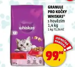 Penny Market Whiskas granule pro kočky nabídka