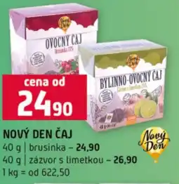 Terno Nový den čaj nabídka